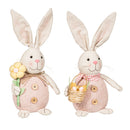 Bunny Blooms Table Decor Fabric Bunny, Asst of 2