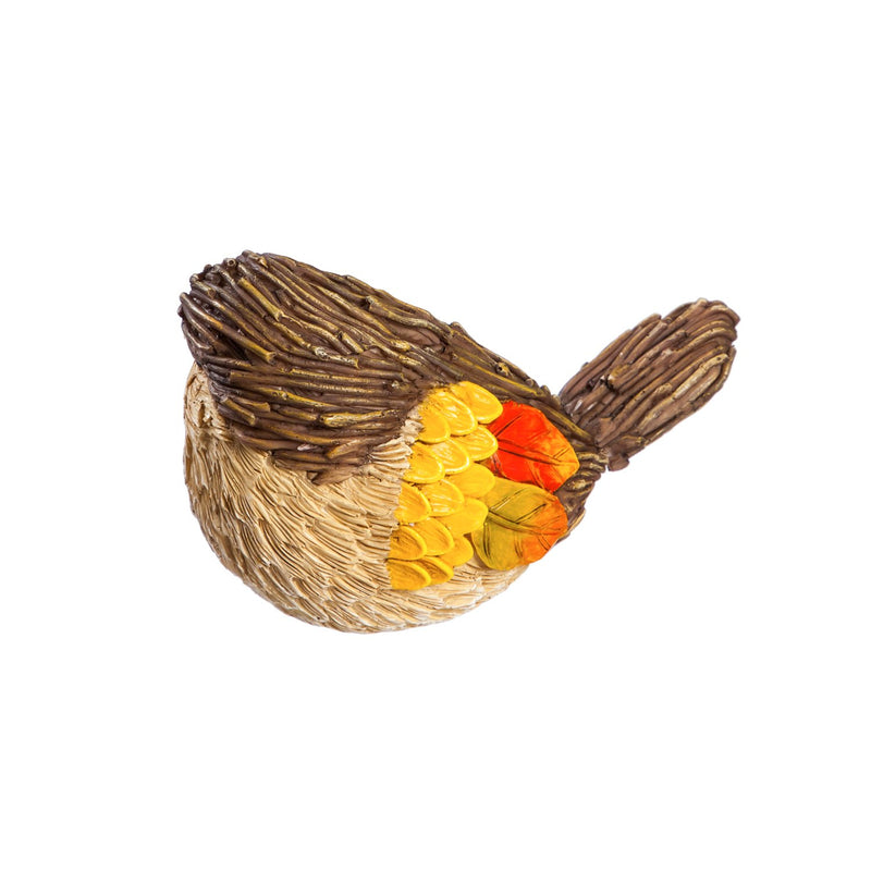 Resin Harvest Bird Tabletop Décor, 2 Asst,8tar435