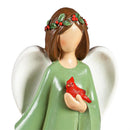 10" Resin Angel with Holly Berries Table Décor, 2 Asst., Joy/Noel