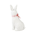 Resin Bunny with Bow Tabletop Décor, Set of 2