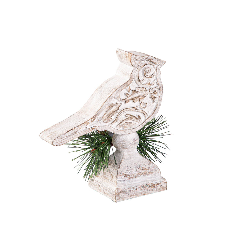 Resin Embossed Bird with Artificial Table Décor Set,8tar686