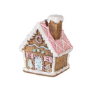 Sugar & Stripes Bright Table Décor Gingerbread House Resin, CDU, 3"H