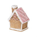 Sugar & Stripes Bright Table Décor Gingerbread House Resin, CDU, 3"H