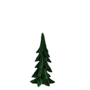 Shades of Green Table Décor Tree Flocked Resin Set