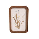 Wood and Paper Pressed Flower Table Decor, 10"H