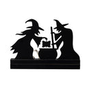 Witch Wood and Metal Table Sign, 10"H