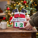 Heartfelt Cheer Table Décor Santa in Chimney Christmas Countdown Wood, 10"H