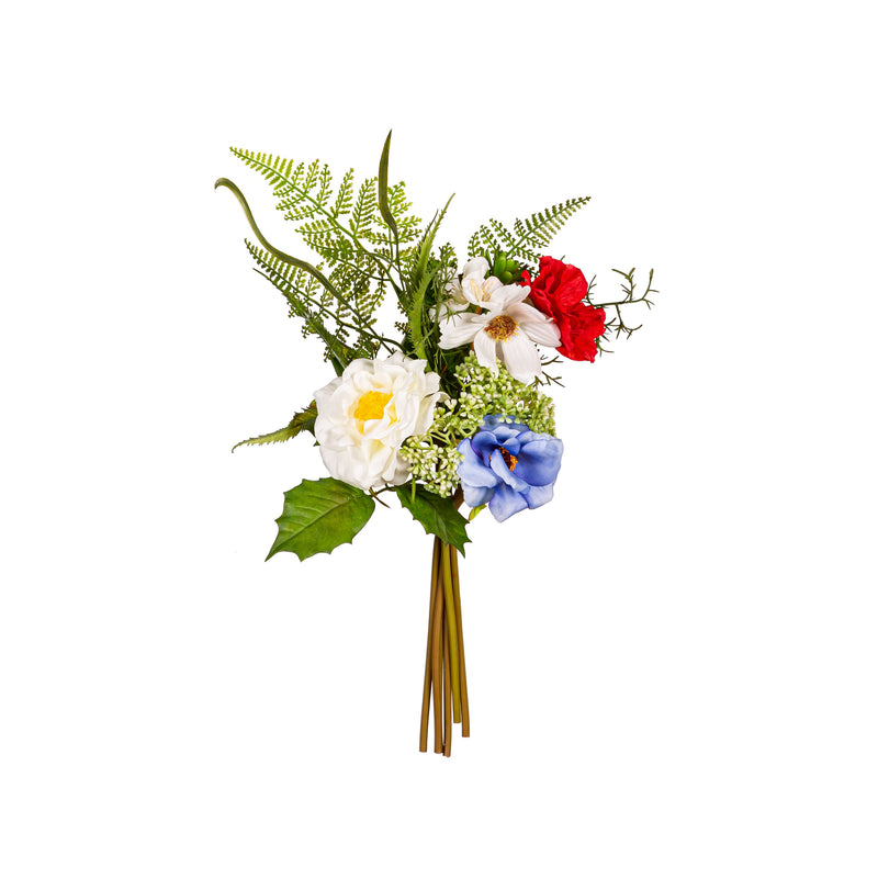 Memorial Wreath & Stem Set, Red, White, Blue,8wr327