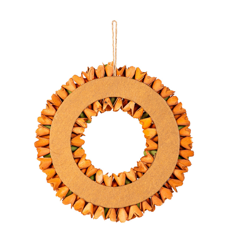 Sunflower Wood Curl Wreath,8wr344