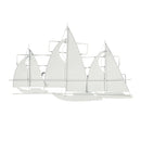 Metal Sailboat Wine Holder'