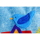 Birdhouse Welcome Garden Linen Flag