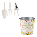 Hillside Pasture Garden Gift Set, Includes Planter & Tools