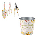 Hillside Pasture Garden Gift Set, Includes Planter & Tools