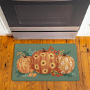 Harvest Blossom Anti-Fatigue Mat, Pumpkin and Fall Leaves, 30"x18"