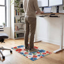 Red White & Bloom Anti-Fatigue Mat, Floral, 30"x18"