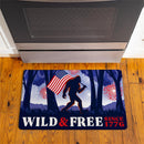 Red White & Bloom Anti-Fatigue Mat, "Wild & Free", 30"x18"