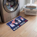 Red White & Bloom Anti-Fatigue Mat, "Wild & Free", 30"x18"