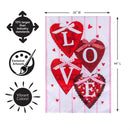 Love Hearts Applique Flag House