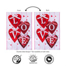 Love Hearts Applique Flag House