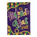 It's Mardi Gras Y'all Applique Garden Flag