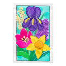 Spring Has Sprung Bloom Applique Flag Garden