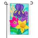 Spring Has Sprung Bloom Applique Flag Garden