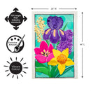 Spring Has Sprung Bloom Applique Flag House