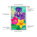 Spring Has Sprung Bloom Applique Flag House