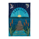 Lake Life No Salty Beaches Here! Applique Flag House