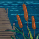 Lake Life No Salty Beaches Here! Applique Flag House