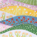 Hillside Pasture Valleys Applique Flag Garden