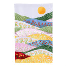 Hillside Pasture Valleys Applique Flag House