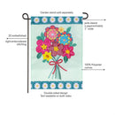 Homespun Bouquet Applique Flag Garden