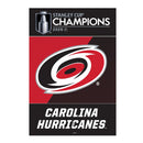 Carolina Hurricanes 2026 Stanley Cup Champions Applique Garden Flag