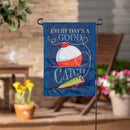 Every Day's A Good Catch Applique Flag Garden