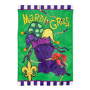 Mardi Gras Time Applique Flag Garden