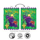 Mardi Gras Time Applique Flag Garden