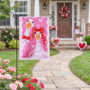 The Love Birds Applique Flag Garden
