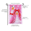 The Love Birds Applique Flag Garden
