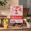 Valentine's Day Icons Applique Flag Garden