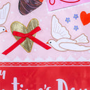 Valentine's Day Icons Applique Flag House