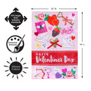 Valentine's Day Icons Applique Flag House