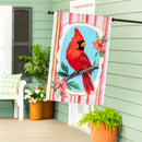 Cardinal BlossomsApplique Flag House