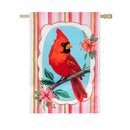 Cardinal BlossomsApplique Flag House