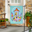 Goldfinch Feeder Applique Flag Garden