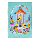Goldfinch Feeder Applique Flag Garden