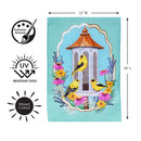 Goldfinch Feeder Applique Flag Garden