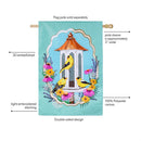 Goldfinch Feeder Applique Flag House