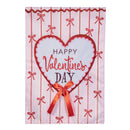 Happy Valentine's Day Bows Applique Flag Garden