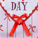Happy Valentine's Day Bows Applique Flag House